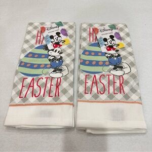Disney Easter Kitchen Towels - Gray and White
